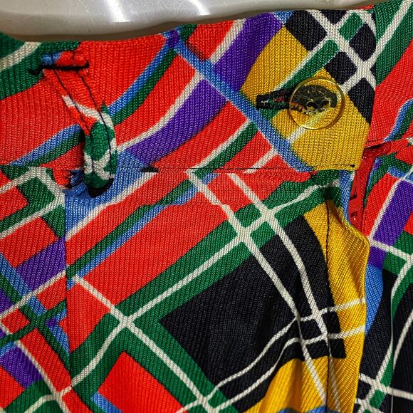 Douglas Marc Window Pane Plaid Maxi Skirt Union Made Tag Small Side Zip - Picture 4 of 7